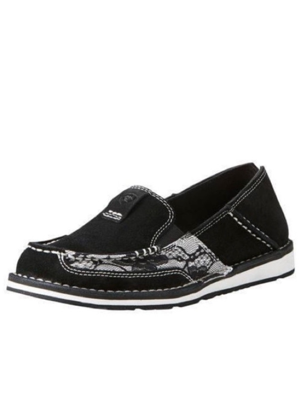 Ariat  |  Woman’s Cruiser Black Suede Lace Slip On’s Size 8
